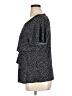 Christopher & Banks Polka Dots Black Blue Short Sleeve Blouse Size 1X (estimated) - photo 5