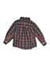 J. Khaki 100% Cotton Plaid Red Blue Long Sleeve Button-Down Shirt Size 2T - photo 2