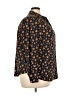 LC Lauren Conrad 100% Polyester Print Brown Long Sleeve Blouse Size 2X - photo 4