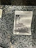 H&M 100% Polyester Hearts Gray Blue Casual Skirt Size 4 - photo 3