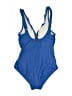 DKNY Solid Blue One Piece Swimsuit Size 6 - photo 2