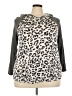 Rewind Animal Print Gray Sweater Vest Size 3X - photo 1
