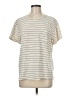 Assorted Brands Stripes Ivory Short Sleeve T-Shirt Size M - photo 1
