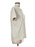 Assorted Brands Stripes Ivory Short Sleeve T-Shirt Size M - photo 4