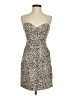 Volcom Animal Print Tan Cocktail Dress Size S - photo 1