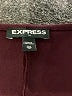 Express Solid Burgundy Casual Dress Size XS - photo 4