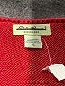 Eddie Bauer 100% Cotton Red Pink Sweater Vest Size XL - photo 4