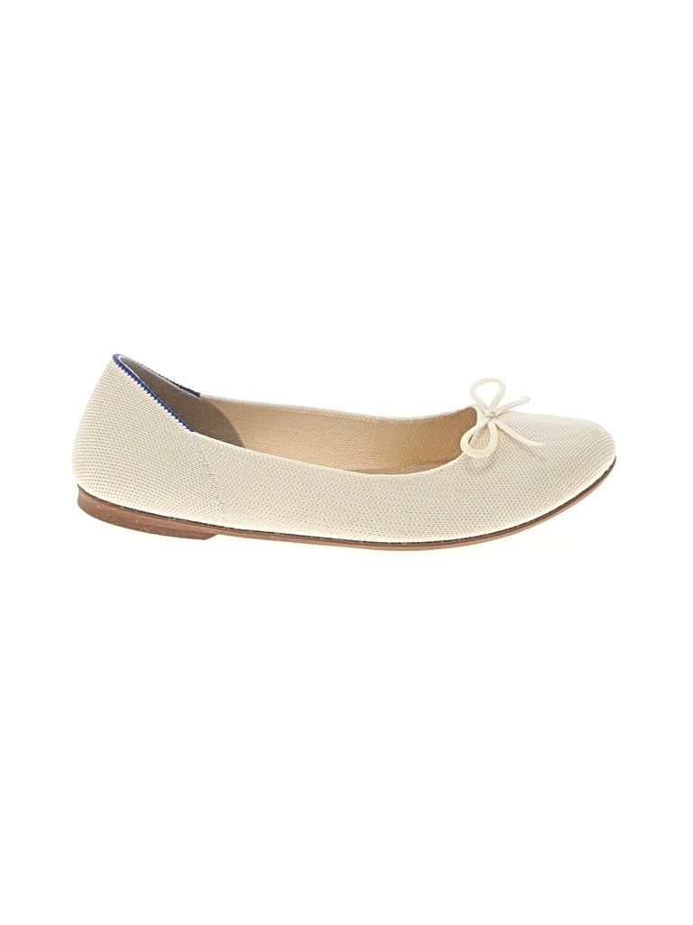 Pre-owned Rothys Flats In White