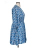 Unbranded 100% Polyester Paisley Blue Casual Dress Size XL - photo 4