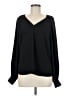 Express 100% Polyester Black Long Sleeve Blouse Size M - photo 1