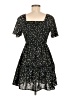 Shein 100% Polyester Floral Black Casual Dress Size 6 - photo 2