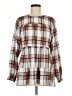 Unbranded Brown Long Sleeve Blouse Size M - photo 1