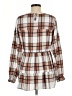 Unbranded Brown Long Sleeve Blouse Size M - photo 2