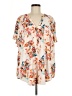 Torrid 100% Polyester Ivory Short Sleeve Blouse Size Med (00) - photo 1