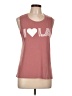 Assorted Brands Pink Sleeveless T-Shirt Size L - photo 1