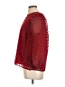 HYACINTH HOUSE 100% Polyester Red Long Sleeve Blouse Size L - photo 5