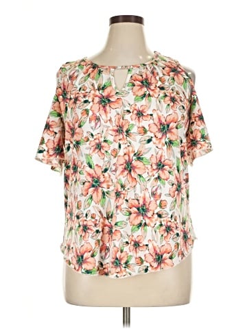 Rainbow Short Sleeve Blouse (view 1)