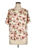 Rainbow Floral Pink Short Sleeve Blouse Size 1X - photo 1