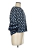 Solitaire 100% Rayon Blue 3/4 Sleeve Blouse Size M - photo 4