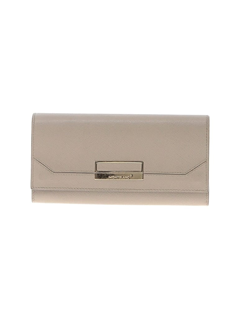 Pre-owned Montblanc Leather Wallet In Gray