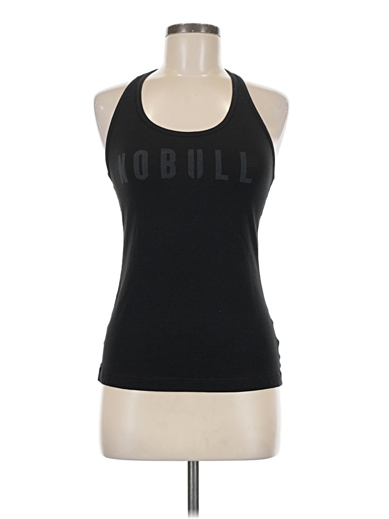 Pre-owned Nobull Tank Top Black Halter Neckline Tops