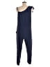 Parker 100% Silk Solid Blue Jumpsuit Size 8 - photo 2