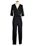 Zara Basic Solid Black Jumpsuit Size S - photo 1