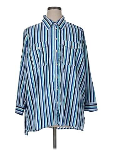 Liz & Me 3/4 Sleeve Blouse (view 1)