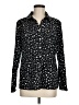 Kim Rogers Stars Black Long Sleeve Blouse Size M - photo 1