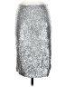 W by Worth 100% Polyester Metallic Silver Formal Skirt Size 2 - photo 1