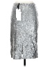 W by Worth 100% Polyester Metallic Silver Formal Skirt Size 2 - photo 2