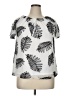 Annalese 100% Polyester Silver Short Sleeve Blouse Size XL - photo 1