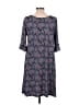 Leota Paisley Blue Casual Dress Size L - photo 2