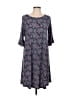 Leota Paisley Blue Casual Dress Size L - photo 1