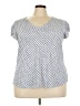 PREMISE Blue Short Sleeve Top Size 3X - photo 1