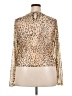 Sarah Hann Animal Print Gold Long Sleeve Blouse Size 2X - photo 2