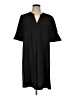 Unbranded Solid Black Casual Dress Size L - photo 1