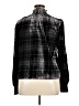 Evereve Plaid Black Long Sleeve Blouse Size XL - photo 2