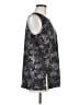 Athleta Floral Gray Sleeveless T-Shirt Size M - photo 4