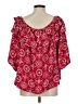 Vince Camuto Red Short Sleeve Blouse Size M - photo 2
