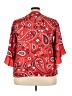 Unbranded Red 3/4 Sleeve Blouse Size 4X - photo 2