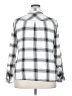 Max & Mia 100% Rayon Plaid Silver Long Sleeve Button-Down Shirt Size XXL - photo 2