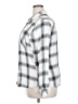 Max & Mia 100% Rayon Plaid Silver Long Sleeve Button-Down Shirt Size XXL - photo 5