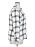 Max & Mia 100% Rayon Plaid Silver Long Sleeve Button-Down Shirt Size XXL - photo 4