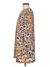 Olivaceous 100% Polyester Print Orange Tan Casual Dress One size - photo 5