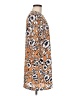 Olivaceous 100% Polyester Print Orange Tan Casual Dress One size - photo 4
