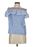Primark Blue Short Sleeve Blouse Size 6 - photo 1