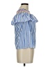 Primark Blue Short Sleeve Blouse Size 6 - photo 4