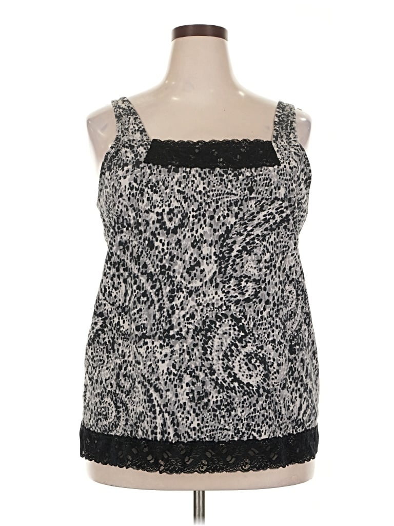 Pre-owned Liz & Me Tank Top Black Strapless Neckline Tops