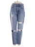 GRLFRND 100% Cotton Hearts Blue Jeans Size 24 waist - photo 1